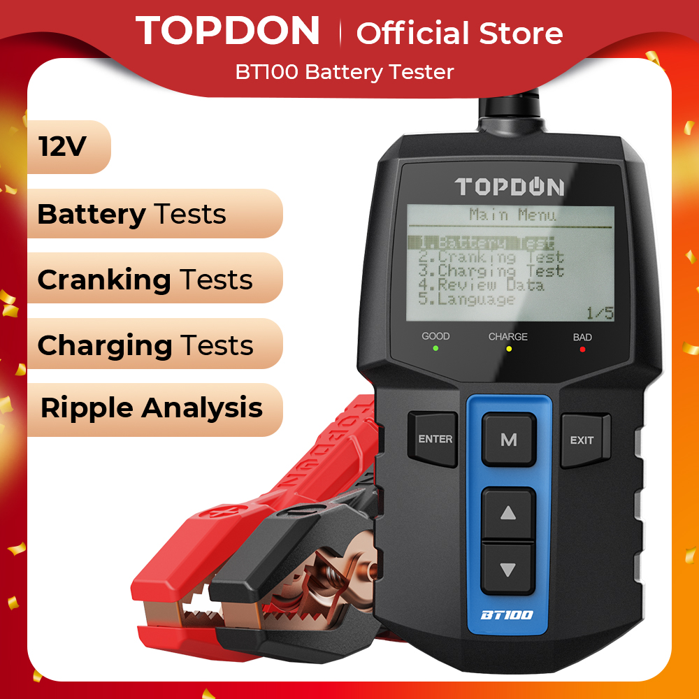 Topdon Tc001 Thermal Camera - TOPDON BT100 12V testeur de batterie