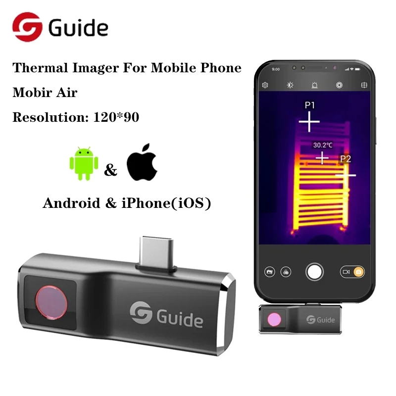 Infiray P2 Pro Macro Lens - Guide Mobir caméra d'imagerie thermique d'air