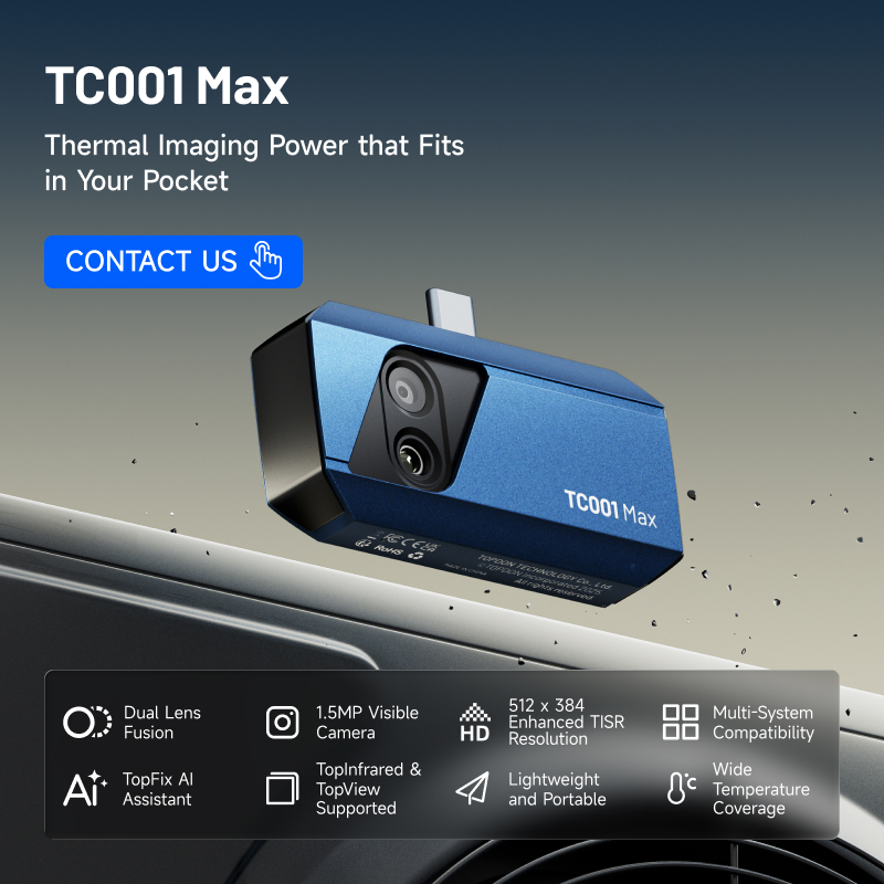 Topdon Tc001 Thermal Camera - Caméra thermique infrarouge mobile mini TOPDON
