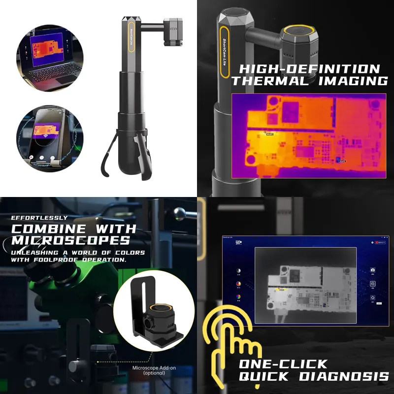 Shortcam Thermal Imaging Pcb - Instrument de diagnostic thermique rapide pliable