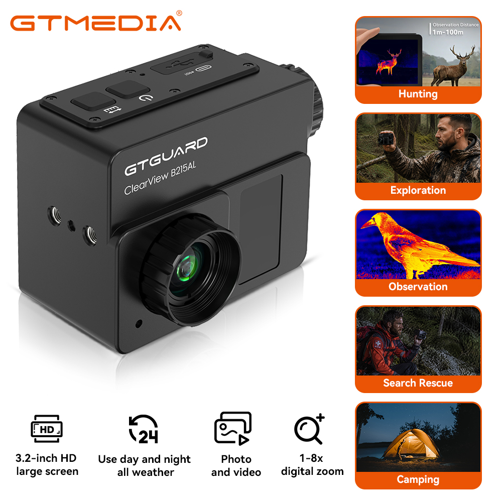 Thermal Scope Night Vision Monocular - GTGUARD B215AL – Caméra monoculaire thermique
