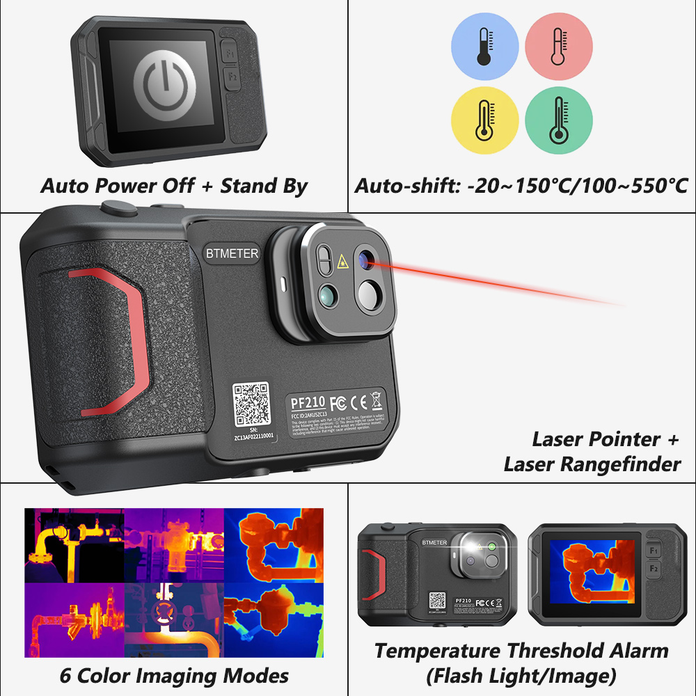 Thermal Imaging Camera 256X192 - Caméra thermique 256x192, imageur infrarouge portable
