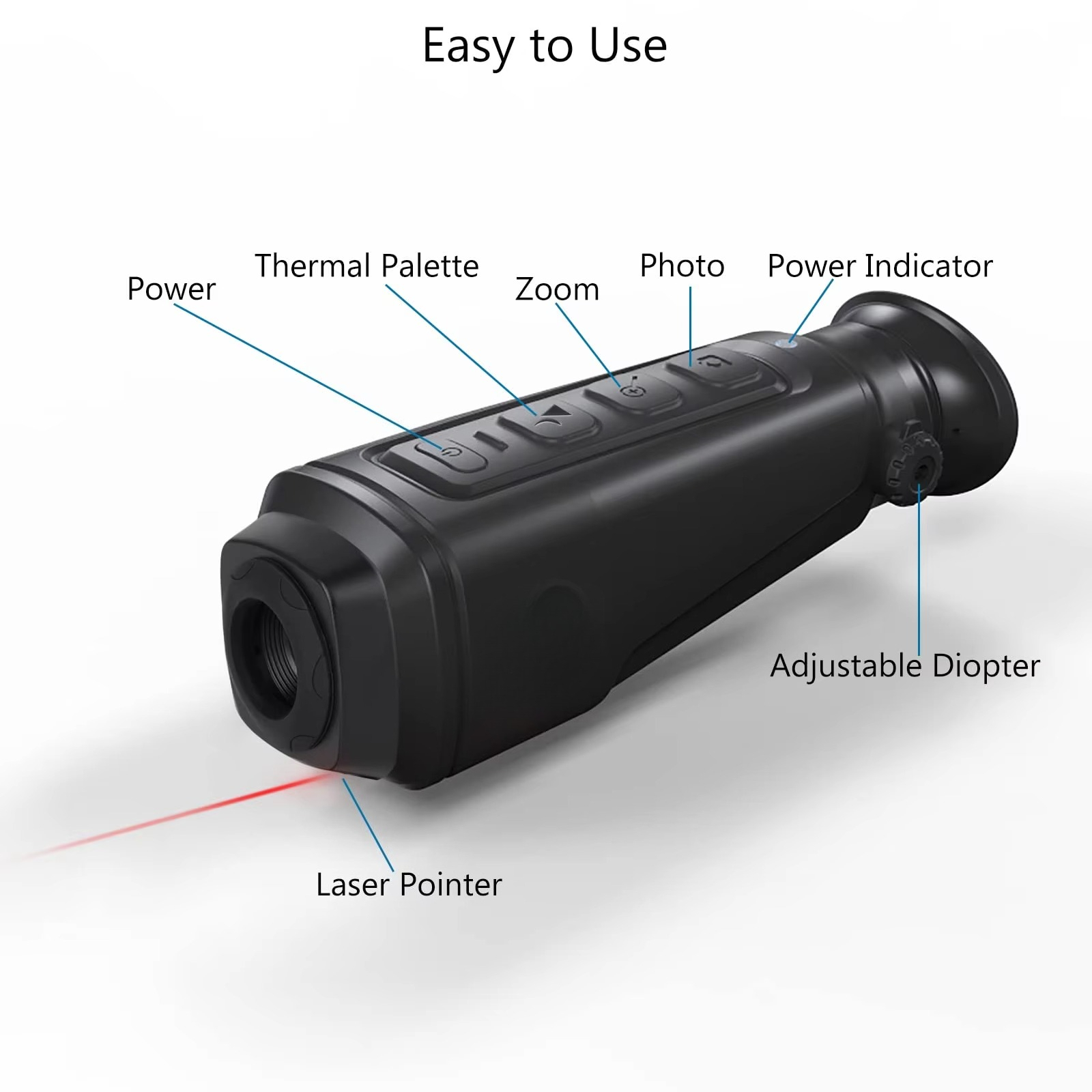 Caméra thermique de chasse, mo - Thermal Scope Night Vision Monocular avis et prix