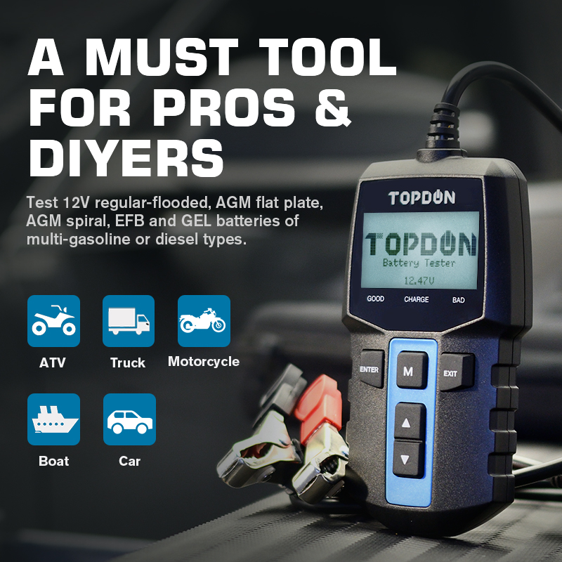 TOPDON BT100 12V testeur de ba - Topdon Tc001 Thermal Camera avis et prix