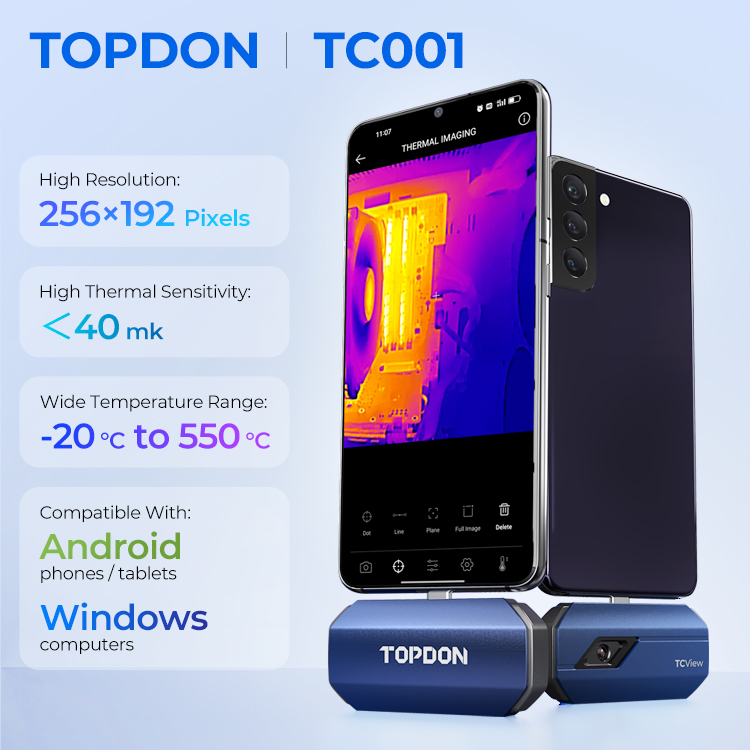 Caméra thermique infrarouge in - Topdon Tc001 Thermal Camera avis et prix