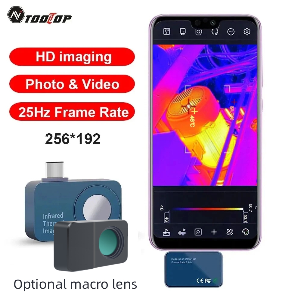 TOOLTOP T7 256*192 Android typ - Infiray P2 Pro Macro Lens avis et prix