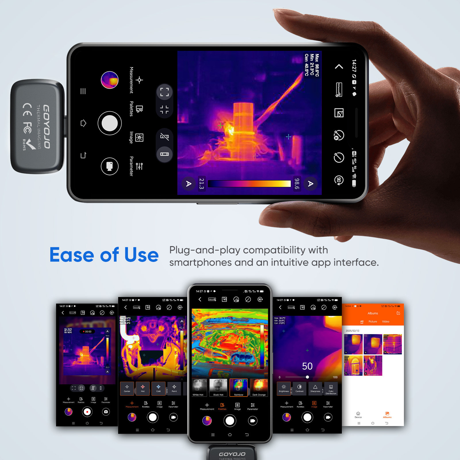 Caméra thermique GOYOJO pour i - Thermal Imaging Camera 256X192 avis et prix