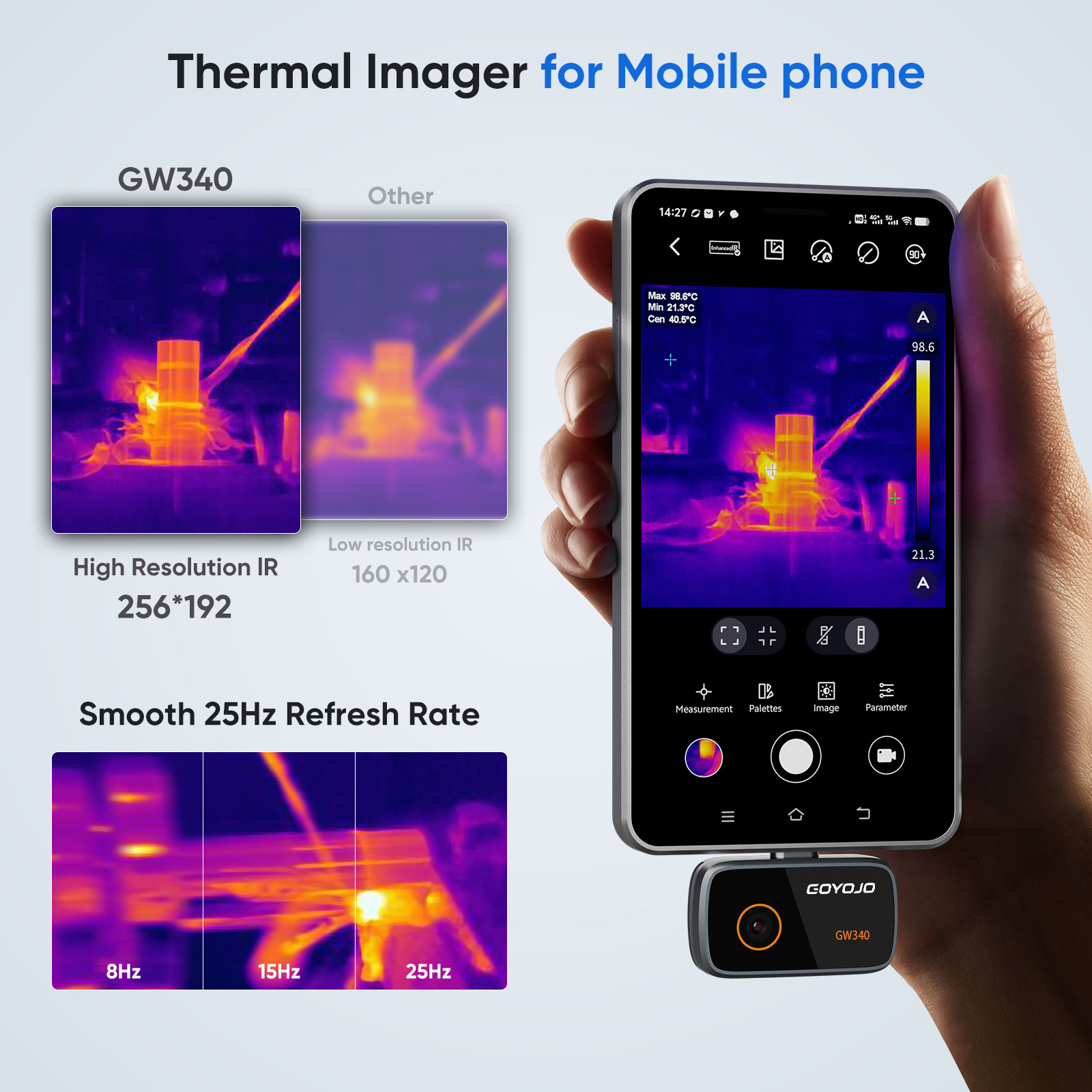 Caméra thermique GOYOJO pour i - Thermal Imaging Camera 256X192 avis et prix