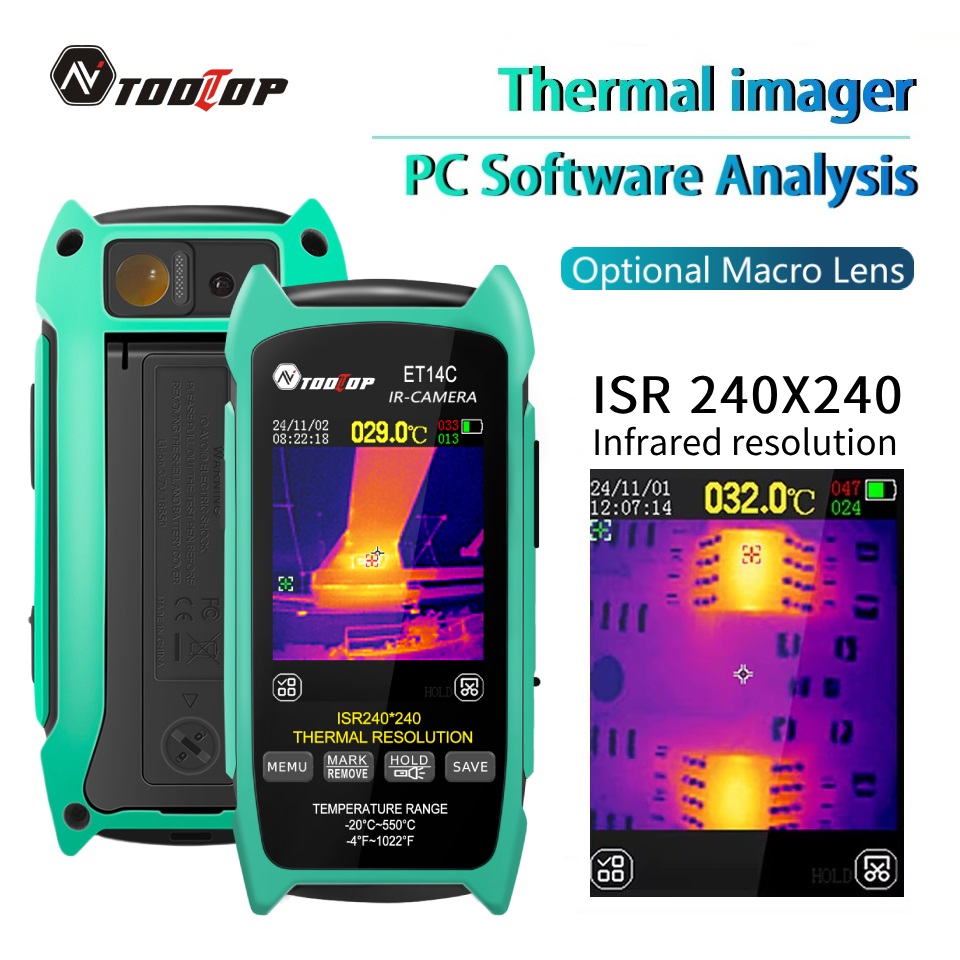 TOOLTOP ET14C 2.8 pouces image - Nf 521 Thermal Imaging Camera avis et prix