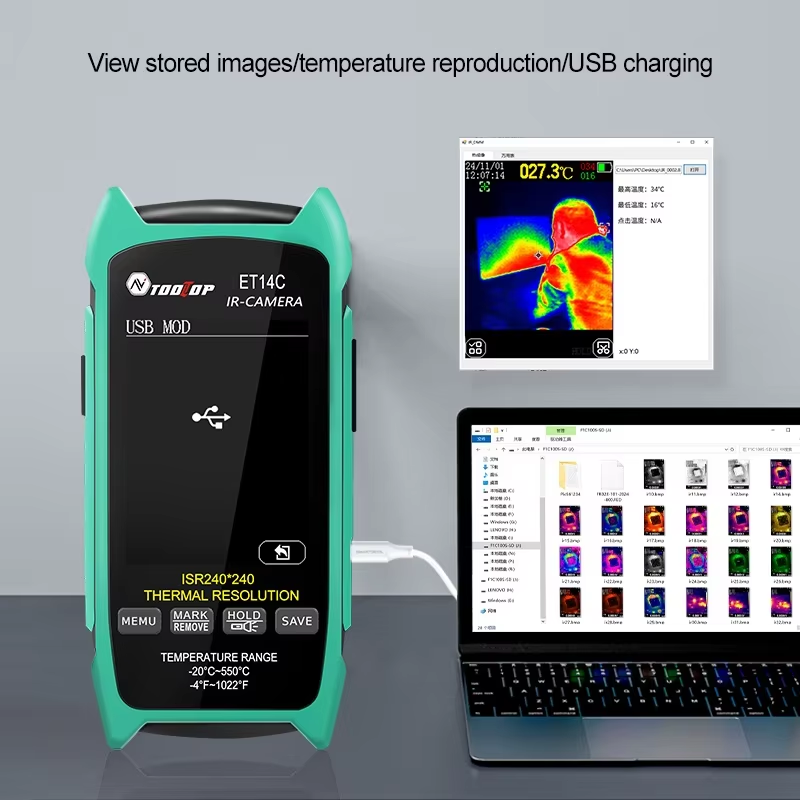 TOOLTOP ET14C 2.8 pouces image - Nf 521 Thermal Imaging Camera avis et prix