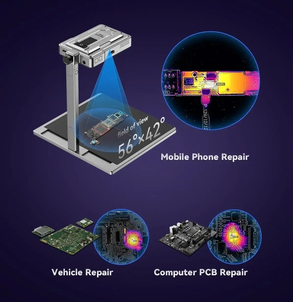 LANGCHI SHIRYCAN III 4K équipe - Pcb Short Circuit Thermal Diagnostics avis et prix